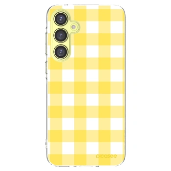 Picasee διαφανής θήκη σιλικόνης Samsung Galaxy A35 5G A356B - Gride lemon