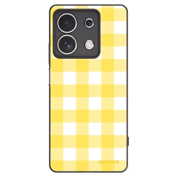Picasee Μαύρη θήκη σιλικόνης για Xiaomi Redmi Note 13 4G - Gride lemon