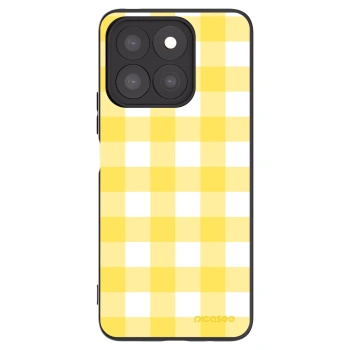 Picasee Μαύρη θήκη σιλικόνης για Honor X8b - Gride lemon
