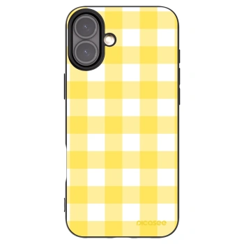 Picasee Μαύρη θήκη σιλικόνης για Apple iPhone 16 Plus - Gride lemon