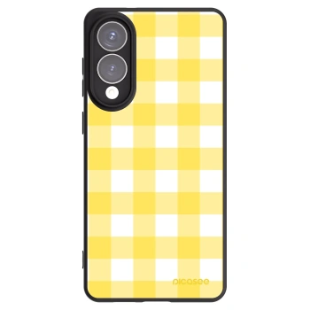 Picasee Μαύρη θήκη σιλικόνης για Samsung Galaxy S25 Edge 5G - Gride lemon