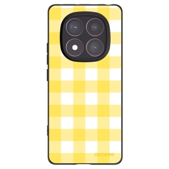 Picasee Μαύρη θήκη σιλικόνης για Xiaomi Redmi Note 14 Pro 4G - Gride lemon