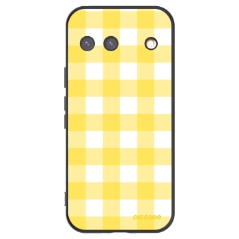 Picasee Μαύρη θήκη σιλικόνης για Google Pixel 9 - Gride lemon