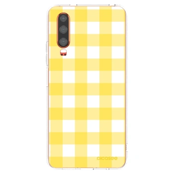 Picasee διαφανής θήκη σιλικόνης Huawei P30 - Gride lemon