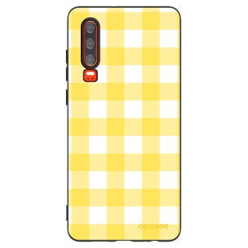 Picasee Μαύρη θήκη σιλικόνης για Huawei P30 - Gride lemon