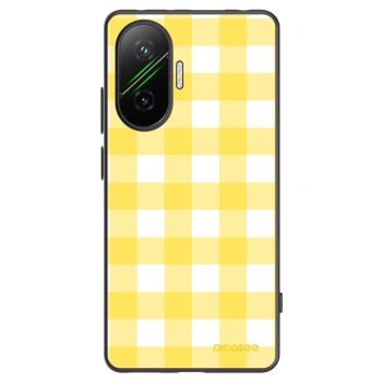 Picasee Μαύρη θήκη σιλικόνης για Xiaomi Poco F7 Pro 5G - Gride lemon