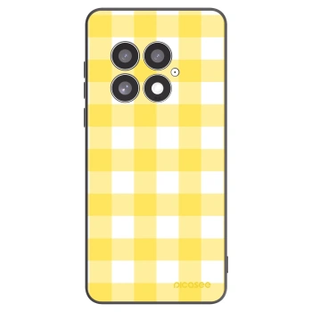 Picasee Μαύρη θήκη σιλικόνης για OnePlus 13 5G - Gride lemon