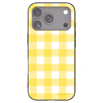 Picasee Μαύρη θήκη σιλικόνης για Apple iPhone 17 Pro - Gride lemon