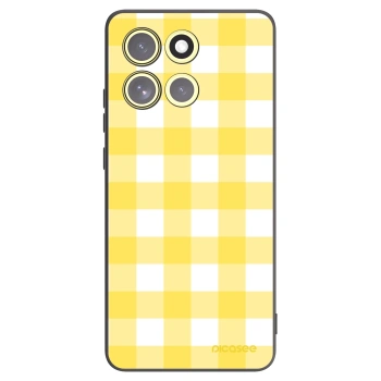 Picasee Μαύρη θήκη σιλικόνης για Motorola Moto G86 5G - Gride lemon