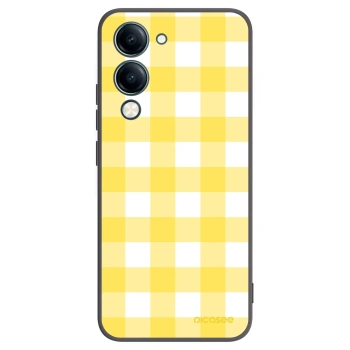 Picasee Μαύρη θήκη σιλικόνης για Vivo Y29s 5G - Gride lemon