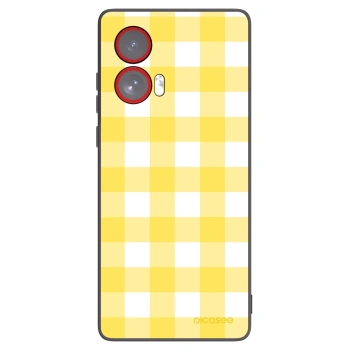 Picasee Μαύρη θήκη σιλικόνης για Motorola Edge 50 Fusion - Gride lemon