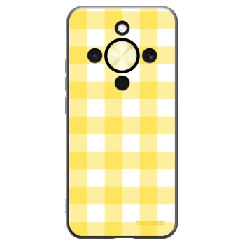 Picasee Μαύρη θήκη σιλικόνης για Honor Magic8 Lite 5G - Gride lemon