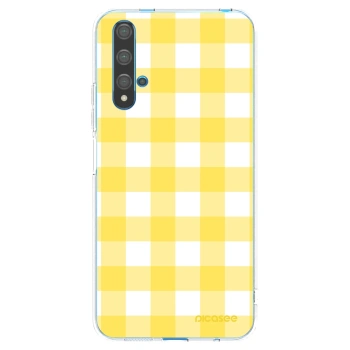 Picasee διαφανής θήκη σιλικόνης Huawei Nova 5T - Gride lemon