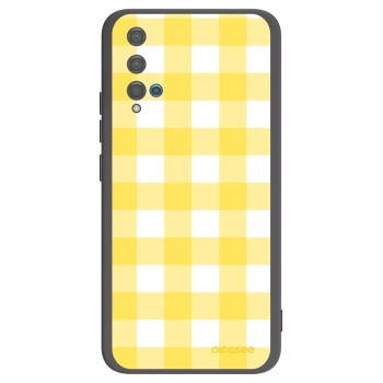 Picasee Μαύρη θήκη σιλικόνης για Huawei Nova 5T - Gride lemon