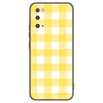Picasee Μαύρη θήκη σιλικόνης για Samsung Galaxy S20 G980F - Gride lemon