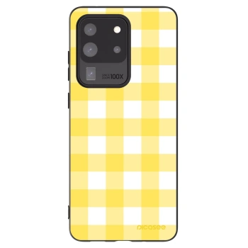Picasee Μαύρη θήκη σιλικόνης για Samsung Galaxy S20 Ultra 5G G988F - Gride lemon