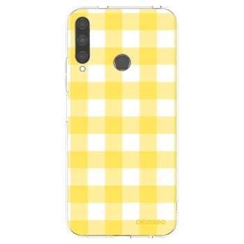Picasee διαφανής θήκη σιλικόνης Huawei P40 Lite E - Gride lemon