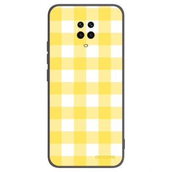 Picasee Μαύρη θήκη σιλικόνης για Xiaomi Redmi Note 9 Pro - Gride lemon