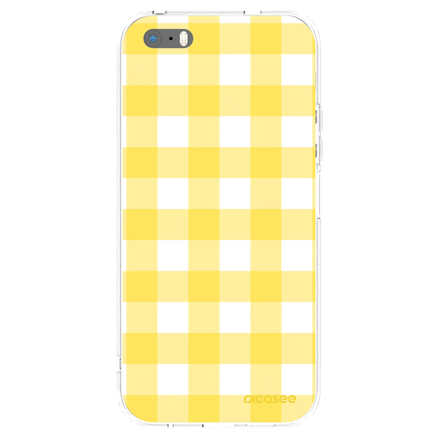 Picasee διαφανής θήκη σιλικόνης Apple iPhone 5/5S/SE - Gride lemon