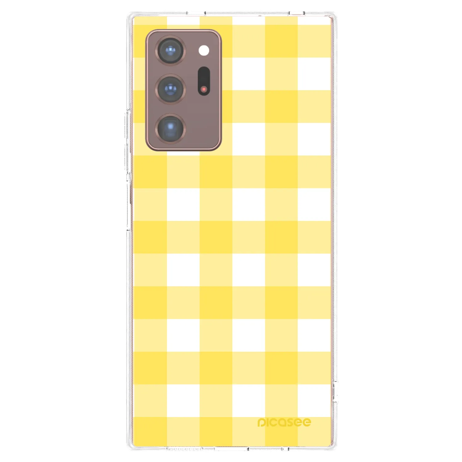 Picasee διαφανής θήκη σιλικόνης Samsung Galaxy Note 20 Ultra - Gride lemon