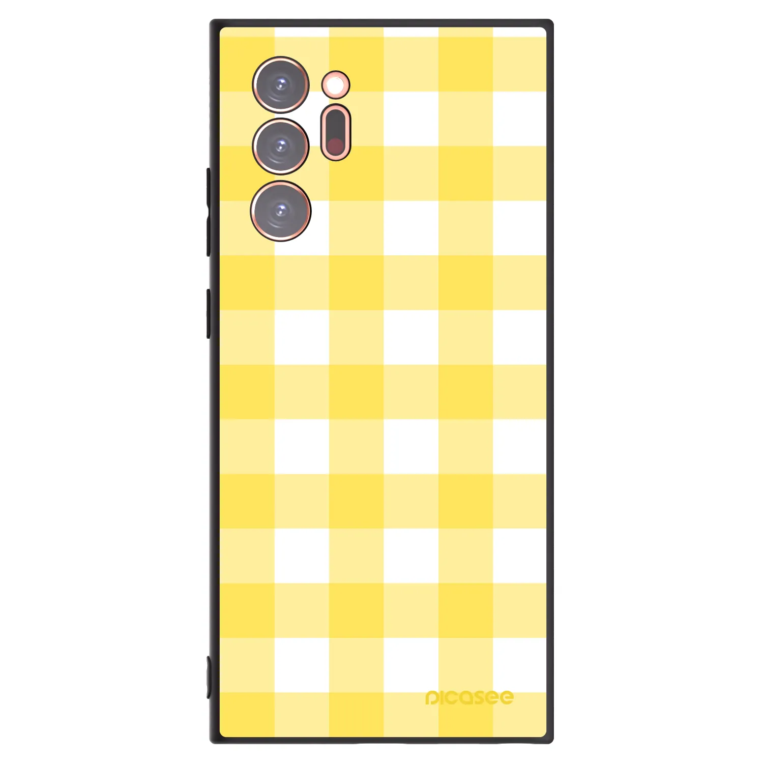 Picasee Μαύρη θήκη σιλικόνης για Samsung Galaxy Note 20 Ultra - Gride lemon