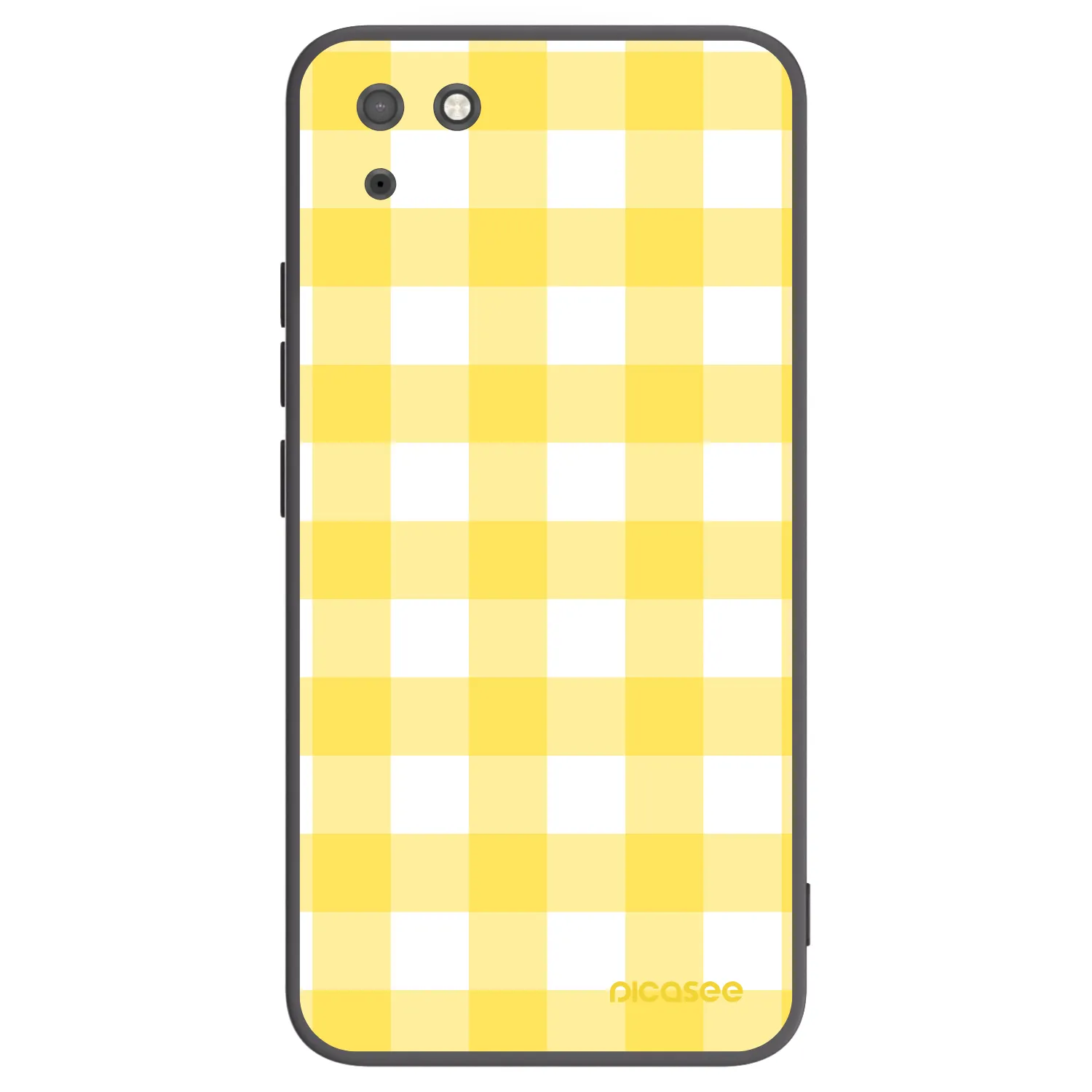 Picasee Μαύρη θήκη σιλικόνης για Huawei Y5P - Gride lemon
