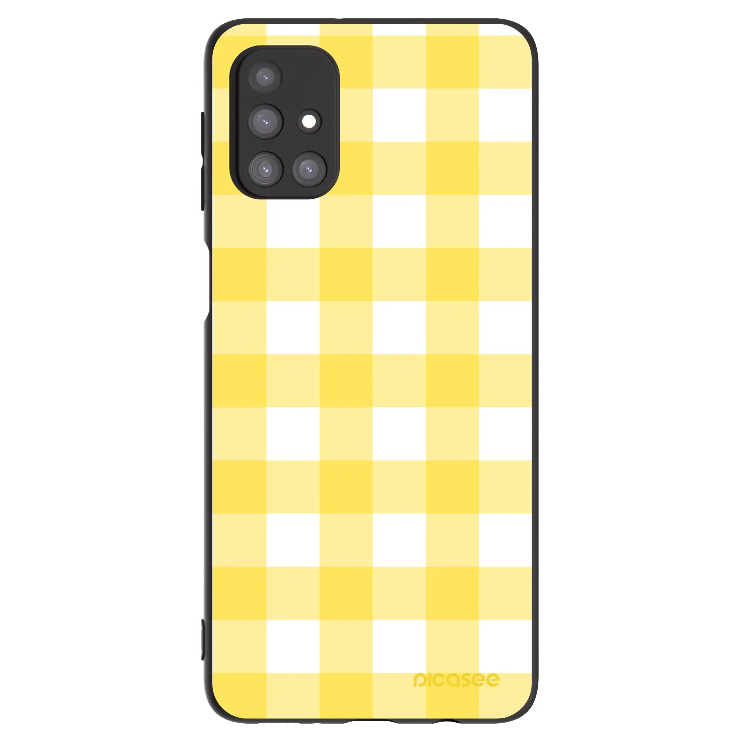 Picasee Μαύρη θήκη σιλικόνης για Samsung Galaxy M31s - Gride lemon