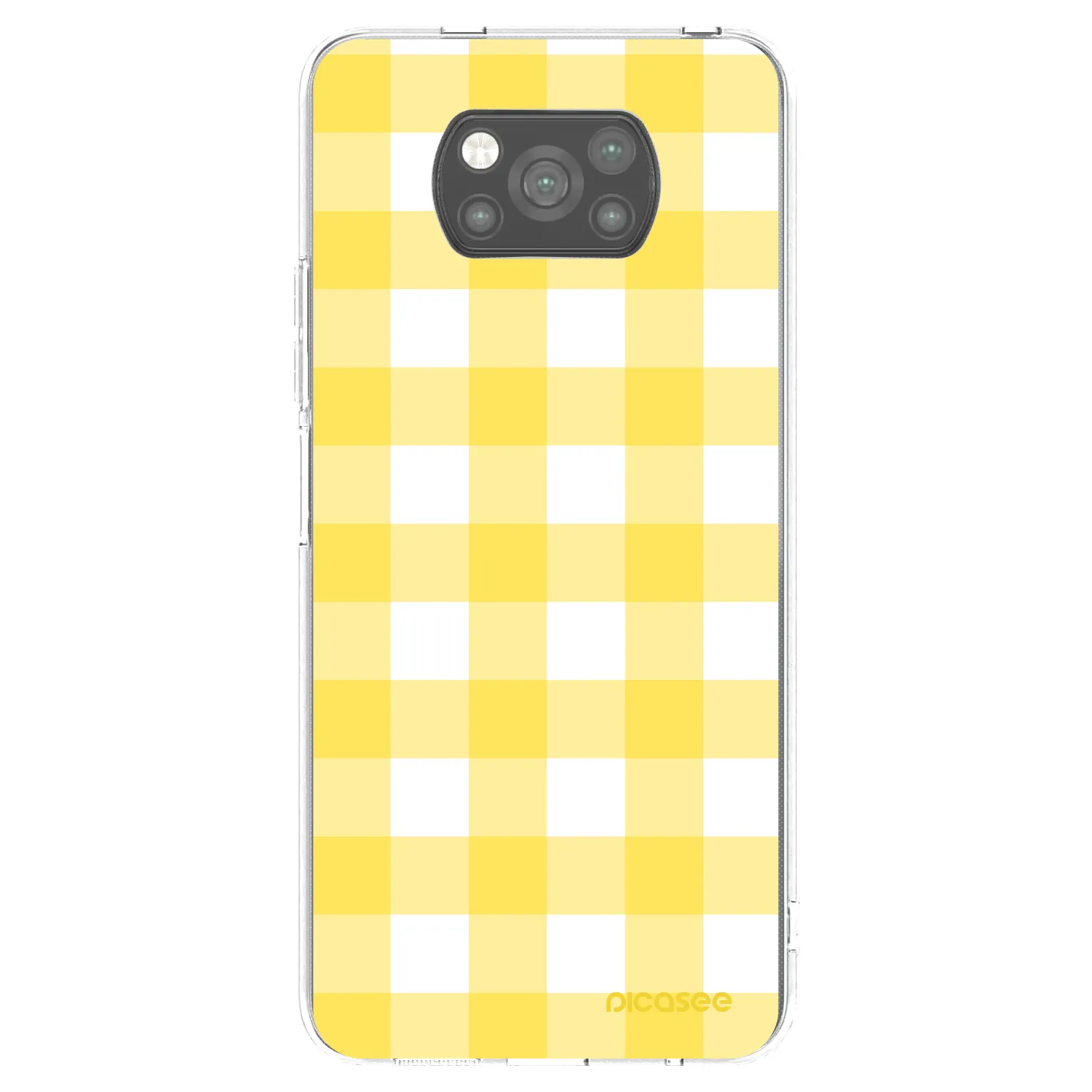 Picasee Μαύρη θήκη σιλικόνης για Xiaomi Poco X3 - Gride lemon