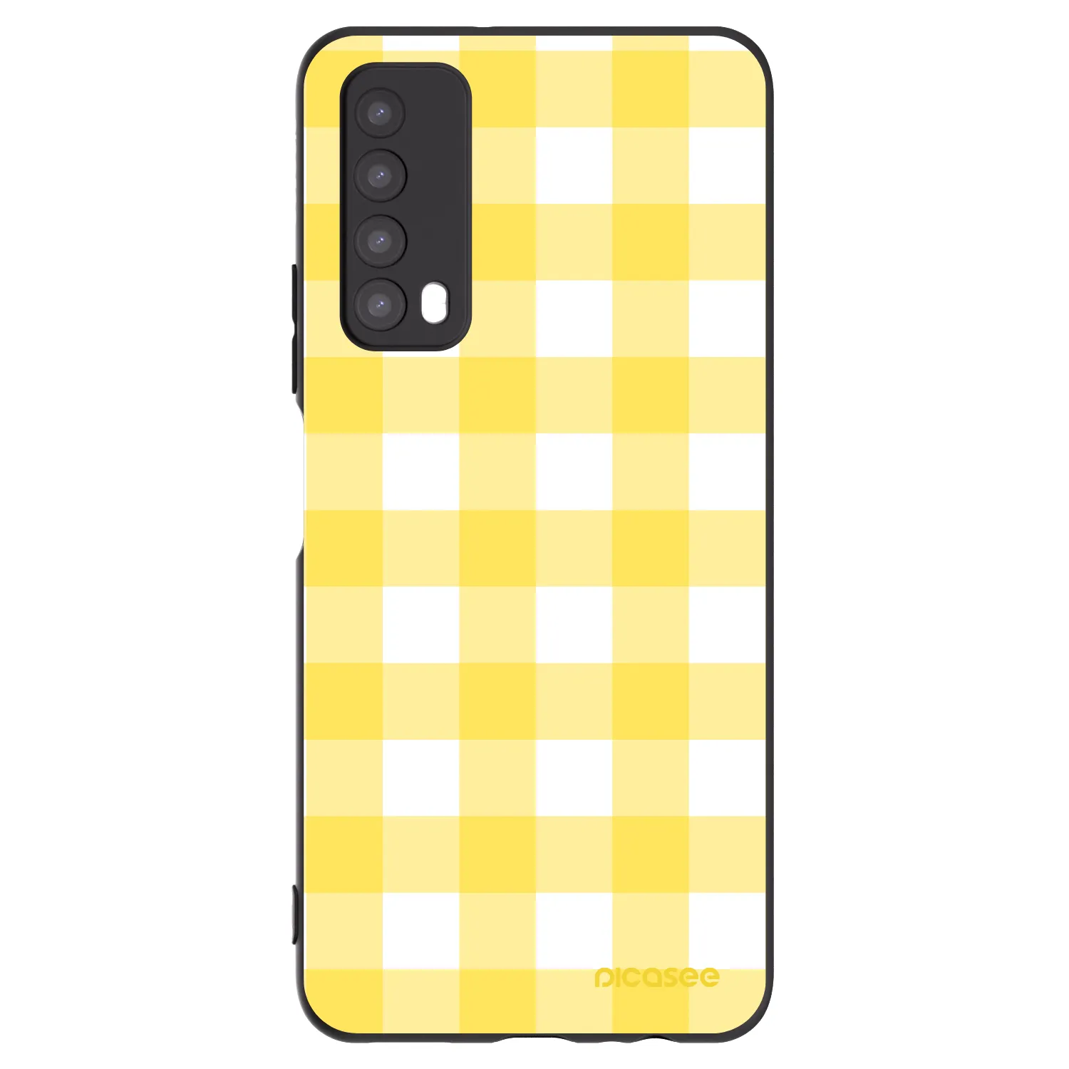 Picasee Μαύρη θήκη σιλικόνης για Huawei P Smart 2021 - Gride lemon