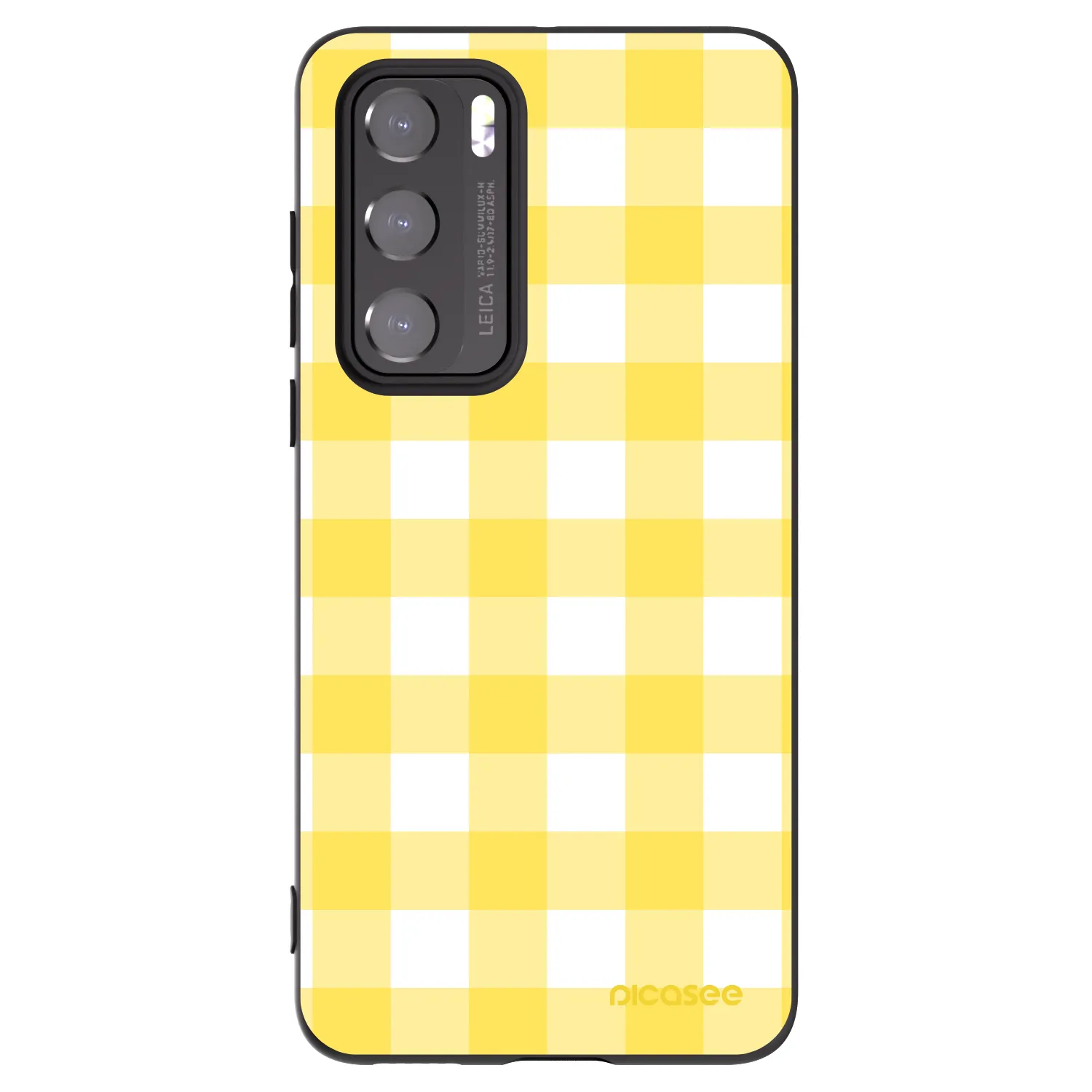 Picasee Μαύρη θήκη σιλικόνης για Huawei P40 - Gride lemon