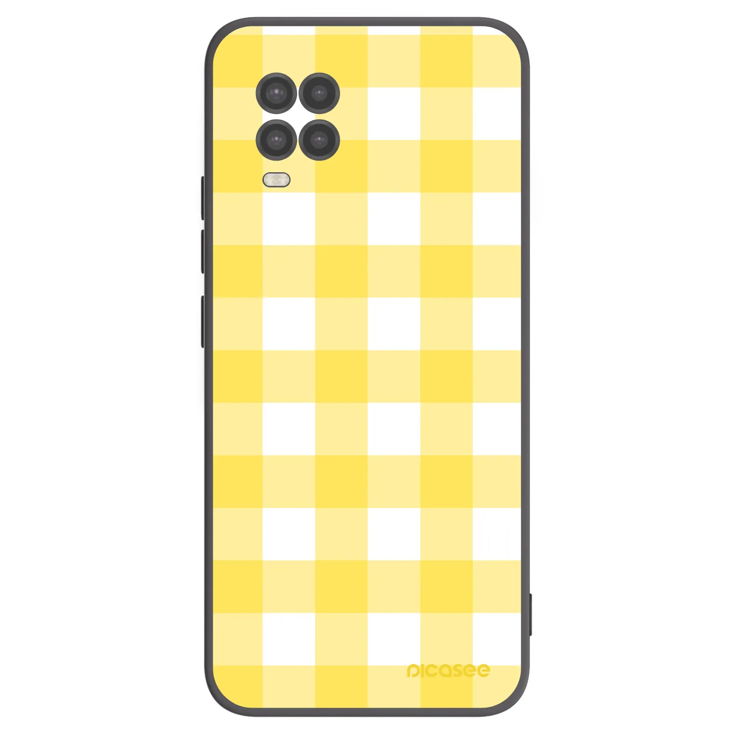 Picasee Μαύρη θήκη σιλικόνης για Xiaomi Mi 10 Lite - Gride lemon