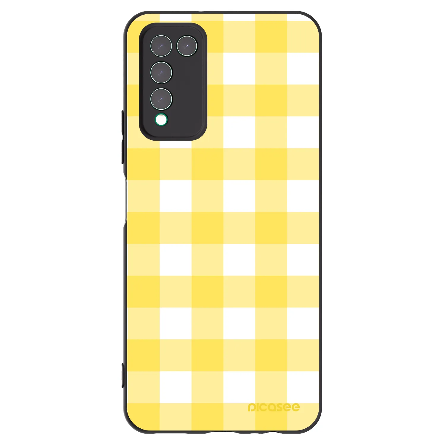 Picasee Μαύρη θήκη σιλικόνης για Honor 10X Lite - Gride lemon