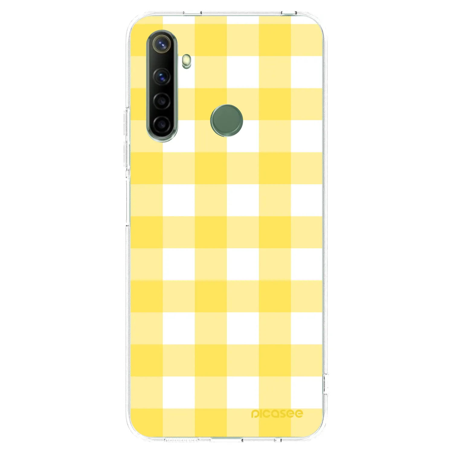 Picasee διαφανής θήκη σιλικόνης Realme 6i - Gride lemon