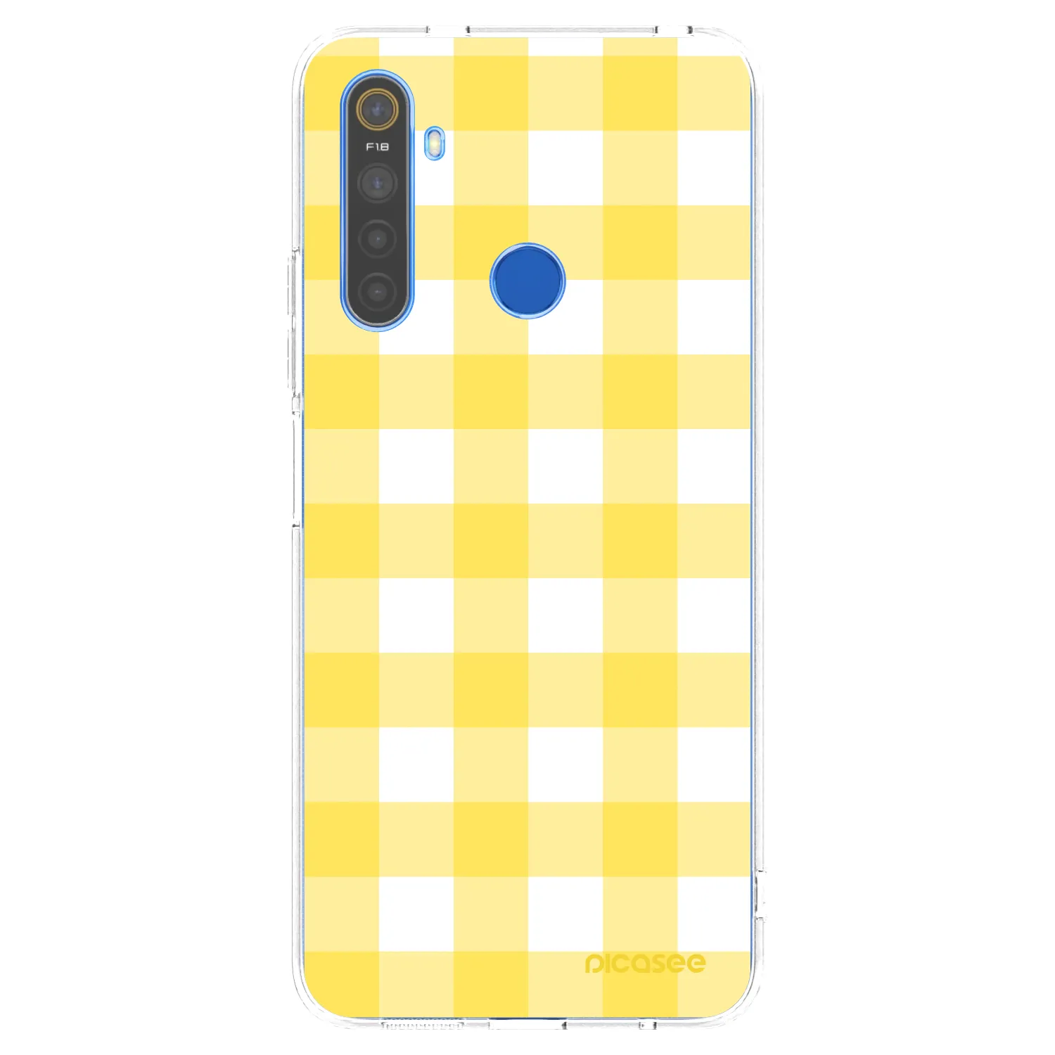 Picasee διαφανής θήκη σιλικόνης Realme 5 - Gride lemon