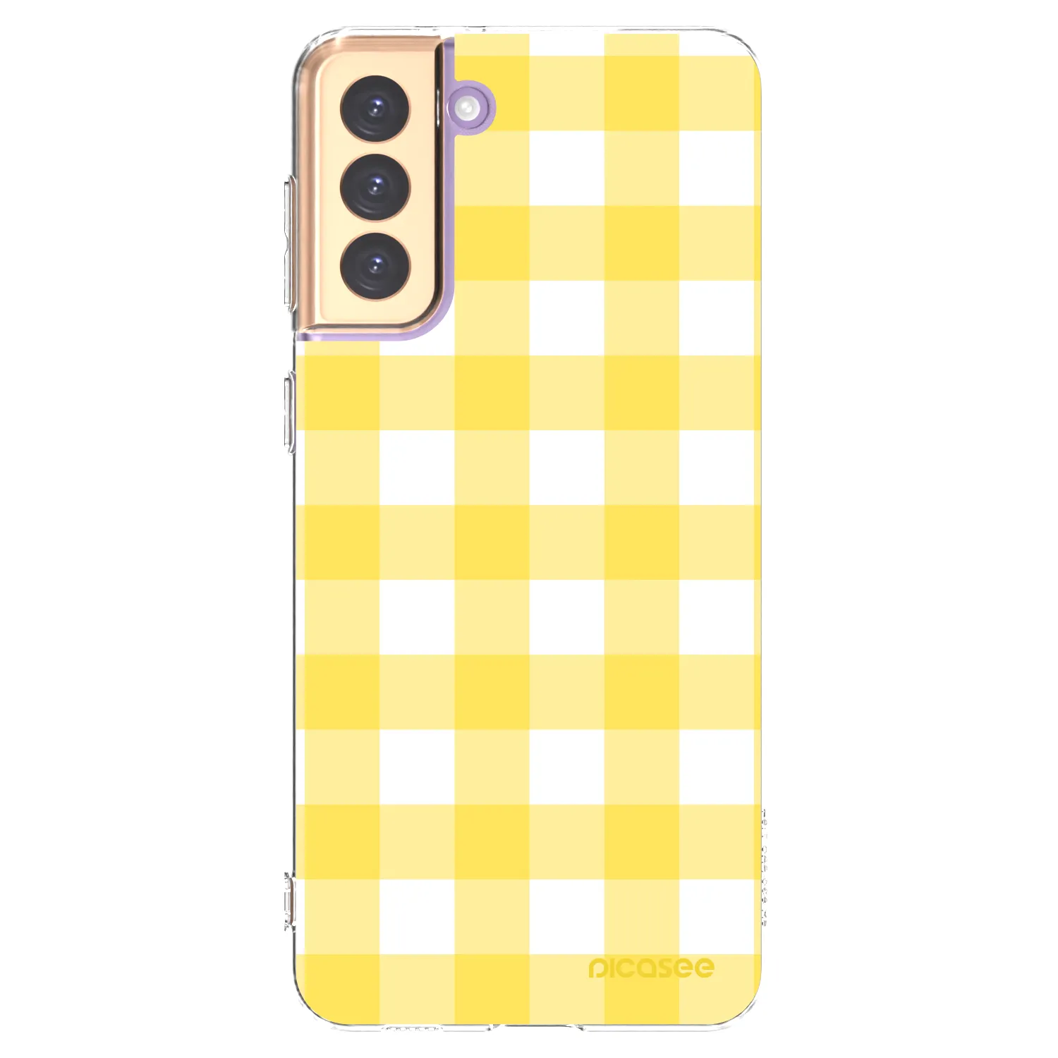 Picasee διαφανής θήκη σιλικόνης Samsung Galaxy S21+ 5G G996F - Gride lemon