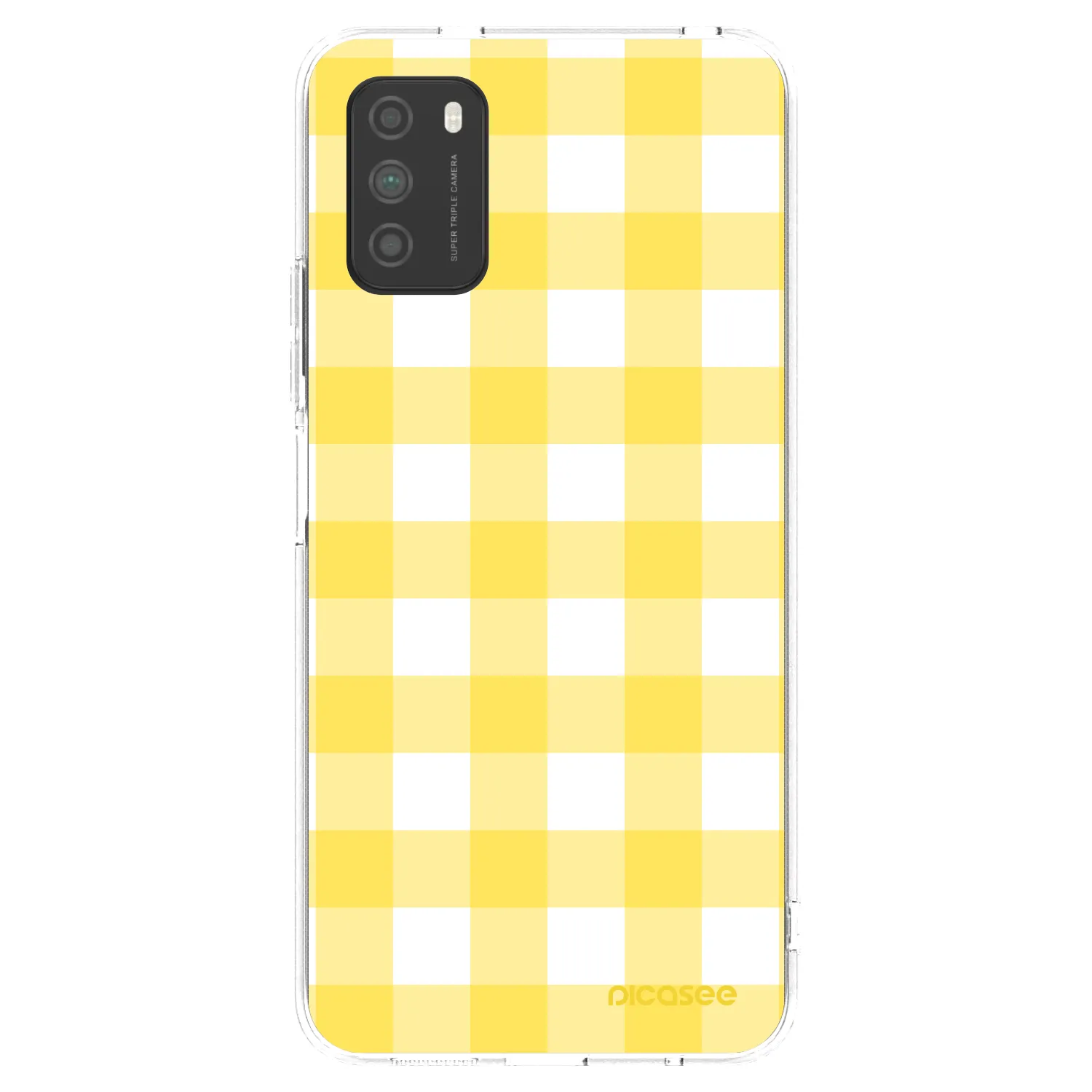 Picasee διαφανής θήκη σιλικόνης Xiaomi Poco M3 - Gride lemon
