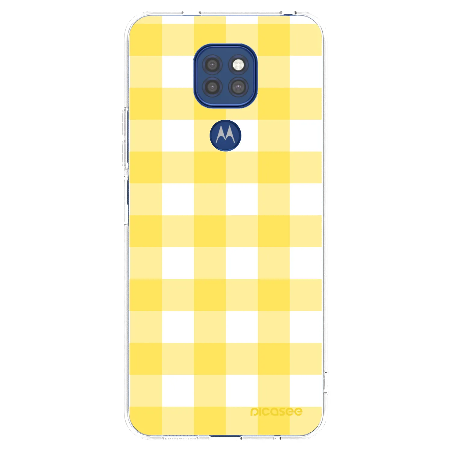 Picasee διαφανής θήκη σιλικόνης Motorola Moto G9 Play - Gride lemon
