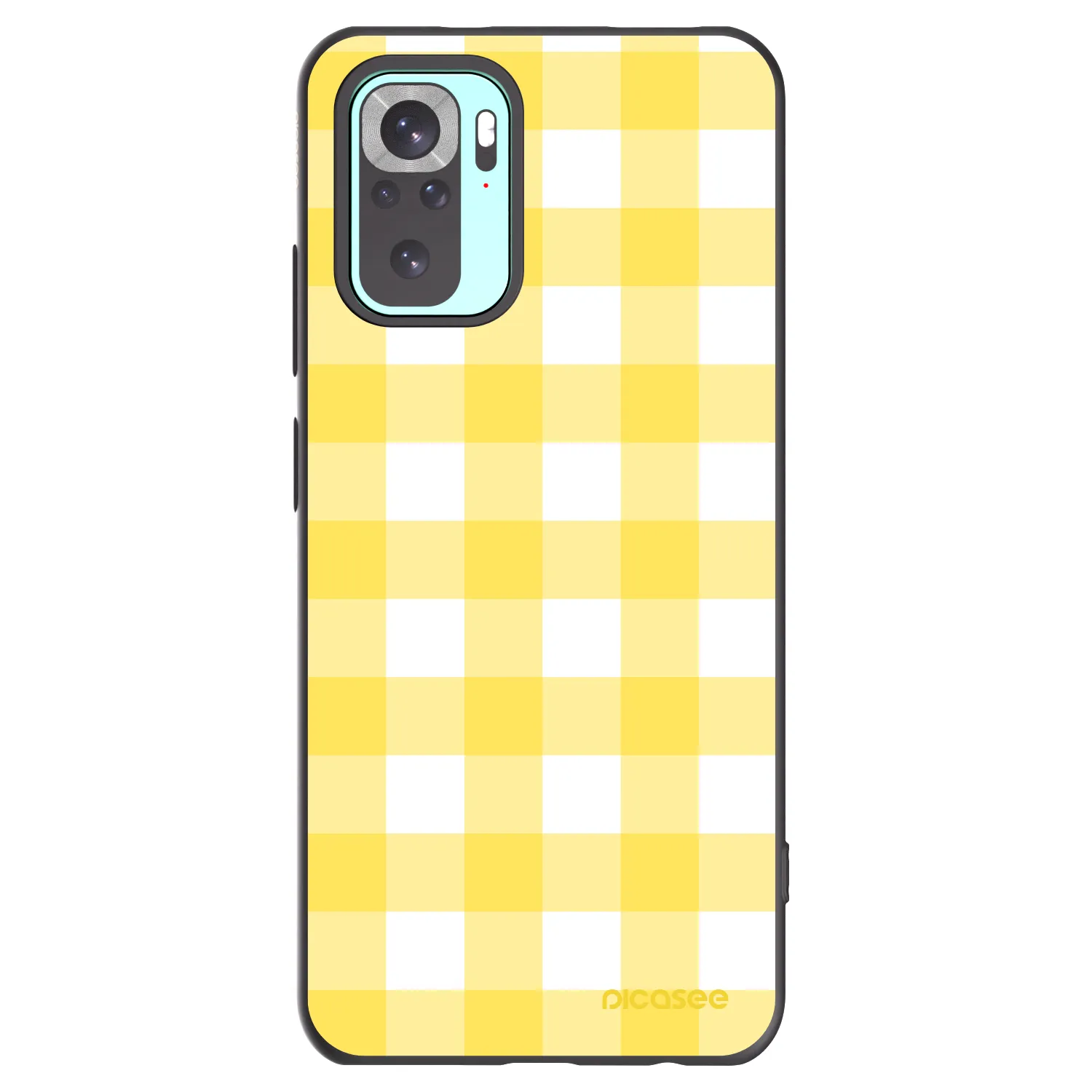 Picasee Μαύρη θήκη σιλικόνης για Xiaomi Redmi Note 10 Pro - Gride lemon