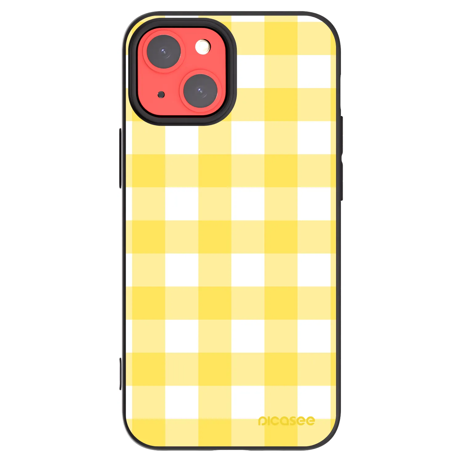 Picasee Μαύρη θήκη σιλικόνης για Apple iPhone 13 mini - Gride lemon