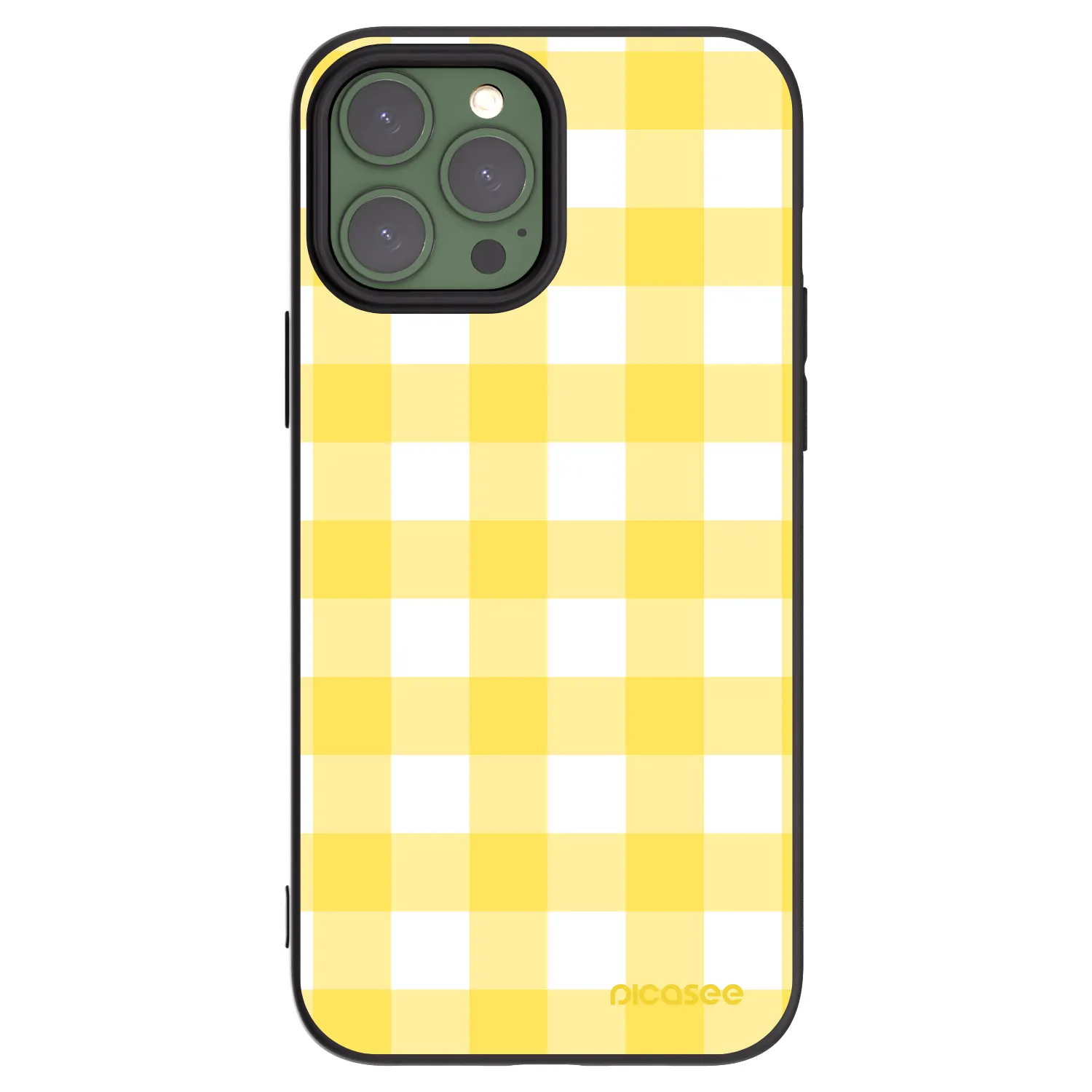 Picasee Μαύρη θήκη σιλικόνης για Apple iPhone 13 Pro Max - Gride lemon