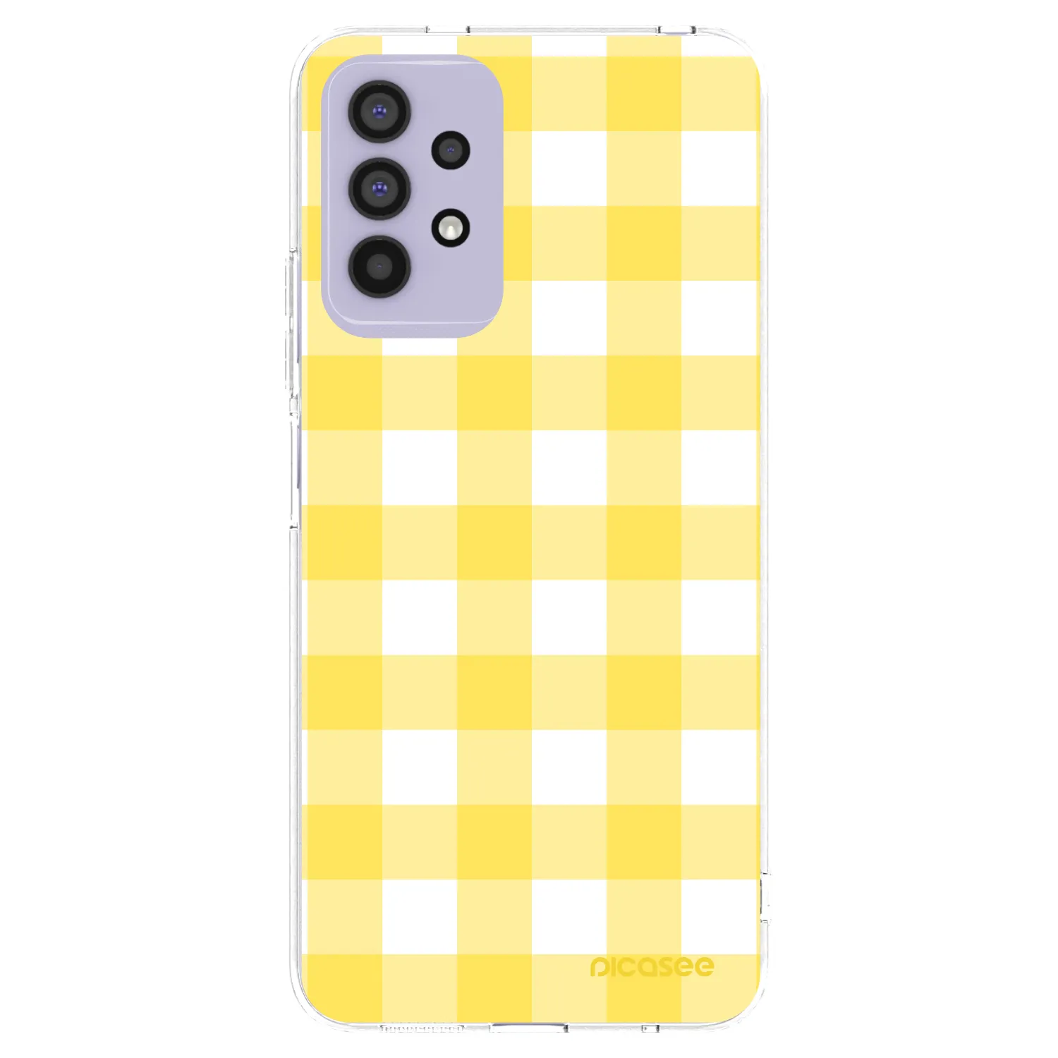 Picasee διαφανής θήκη σιλικόνης Samsung Galaxy A32 4G SM-A325F - Gride lemon