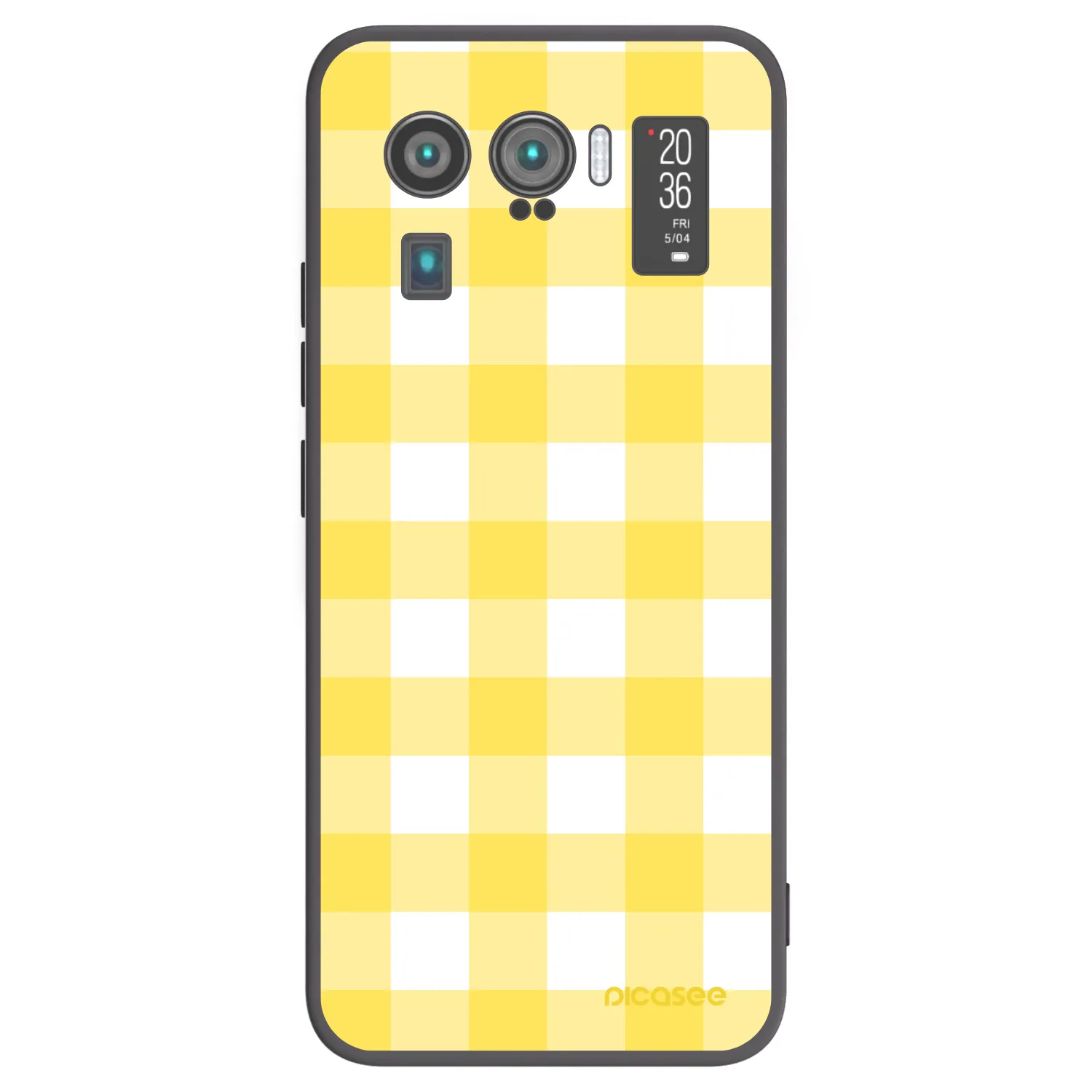 Picasee Μαύρη θήκη σιλικόνης για Xiaomi Mi 11 Ultra - Gride lemon