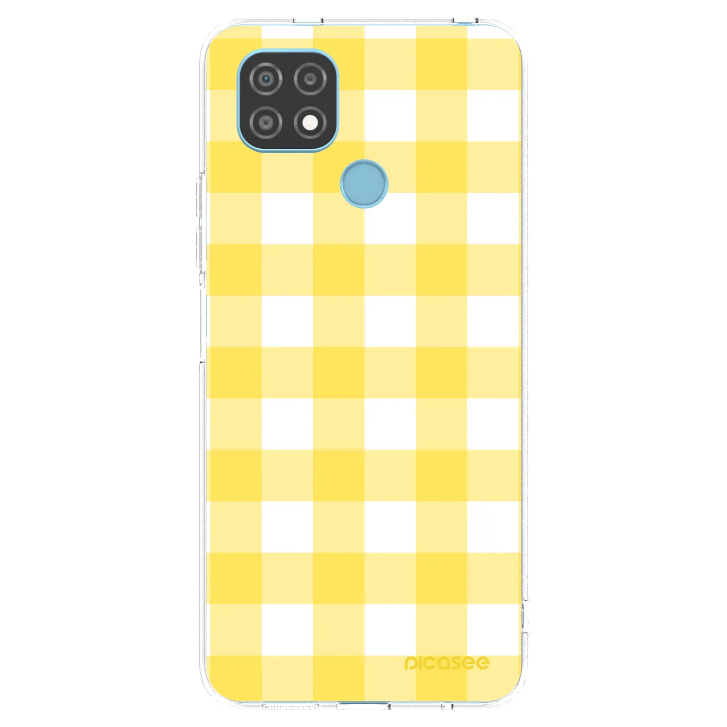 Picasee διαφανής θήκη σιλικόνης Realme C21 - Gride lemon