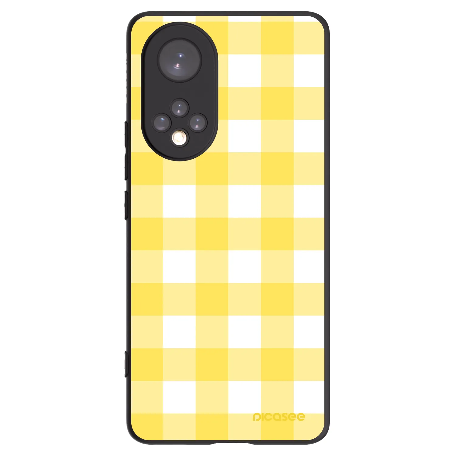 Picasee Μαύρη θήκη σιλικόνης για Honor 50 5G - Gride lemon