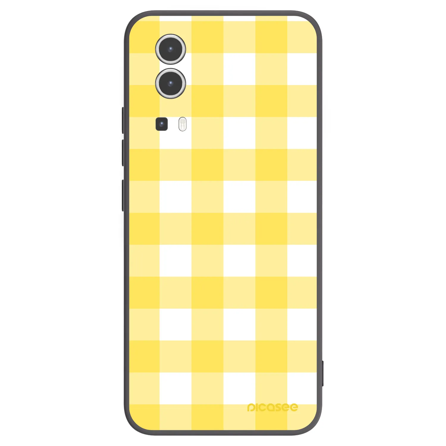 Picasee Μαύρη θήκη σιλικόνης για Vivo Y72 5G - Gride lemon