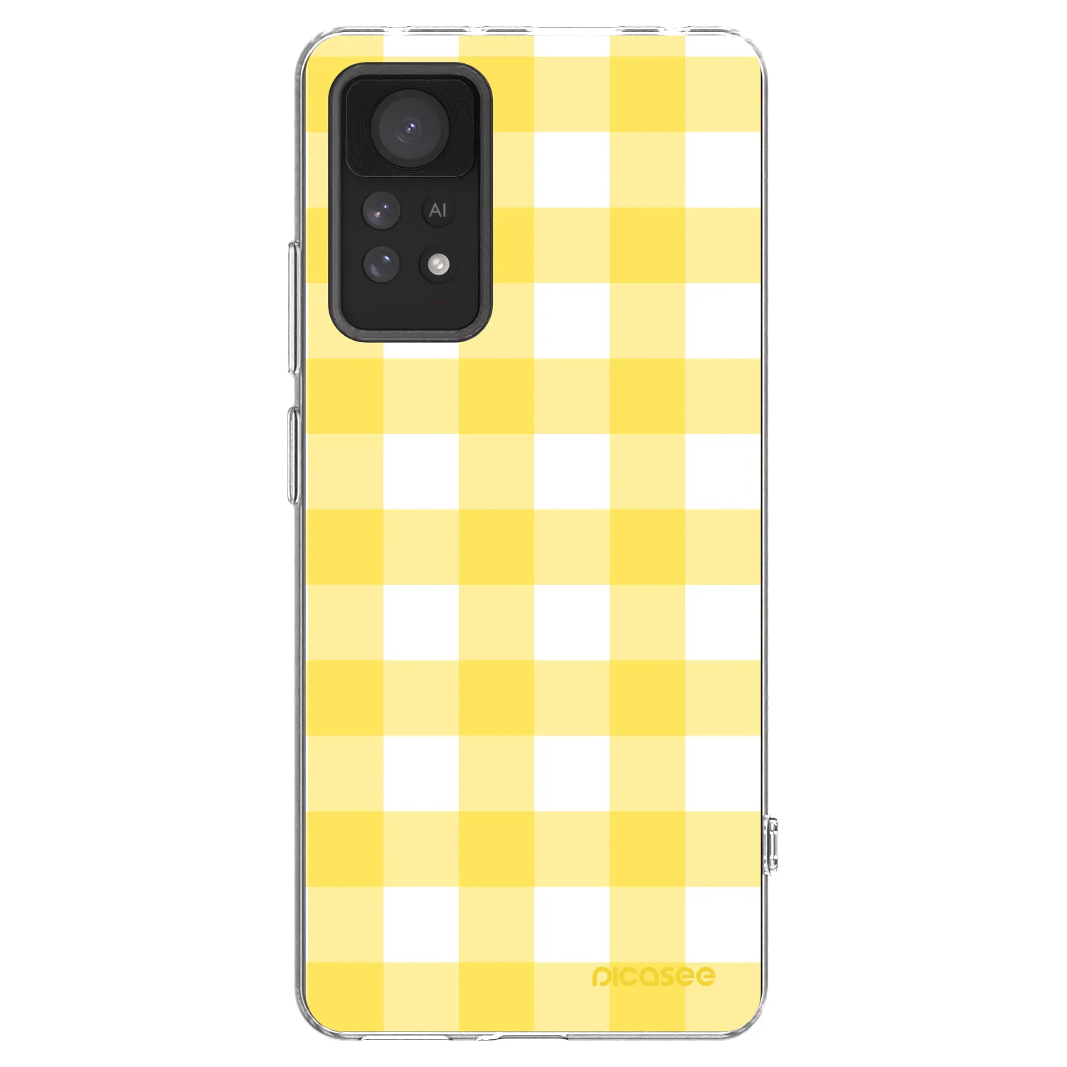 Picasee διαφανής θήκη σιλικόνης Xiaomi Redmi Note 11 Pro 5G - Gride lemon
