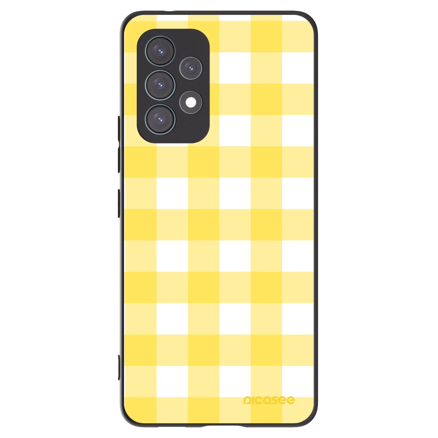 Picasee Μαύρη θήκη σιλικόνης για Samsung Galaxy A53 5G A536 - Gride lemon