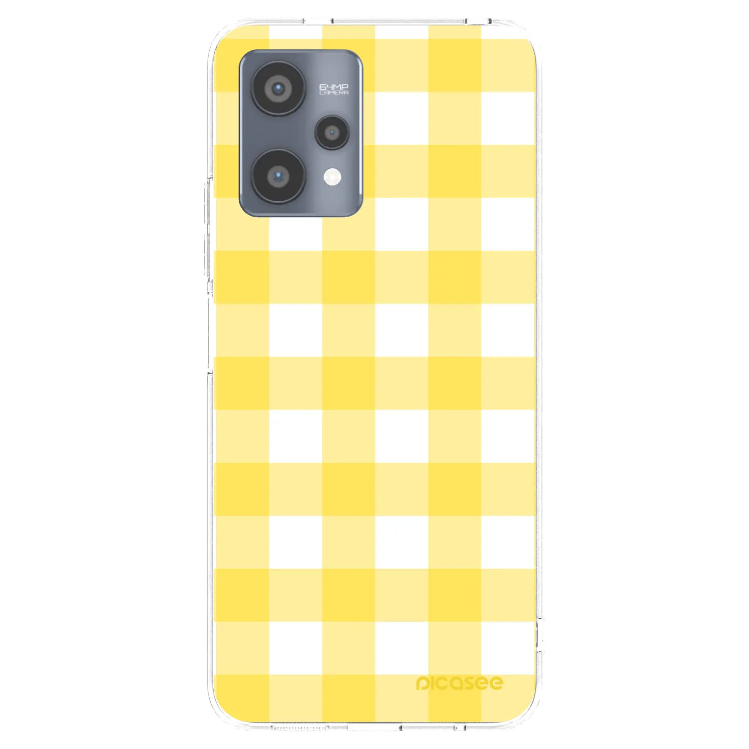 Picasee διαφανής θήκη σιλικόνης Realme 9 Pro 5G - Gride lemon