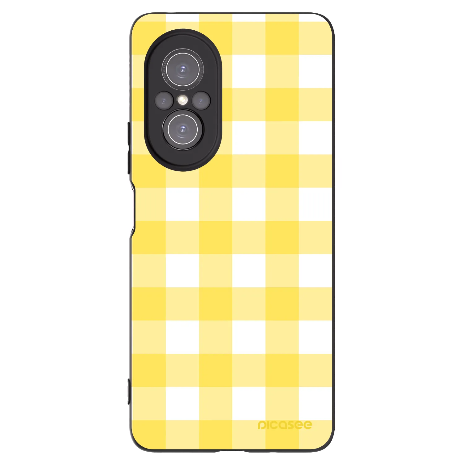 Picasee Μαύρη θήκη σιλικόνης για Huawei Nova 9 SE - Gride lemon