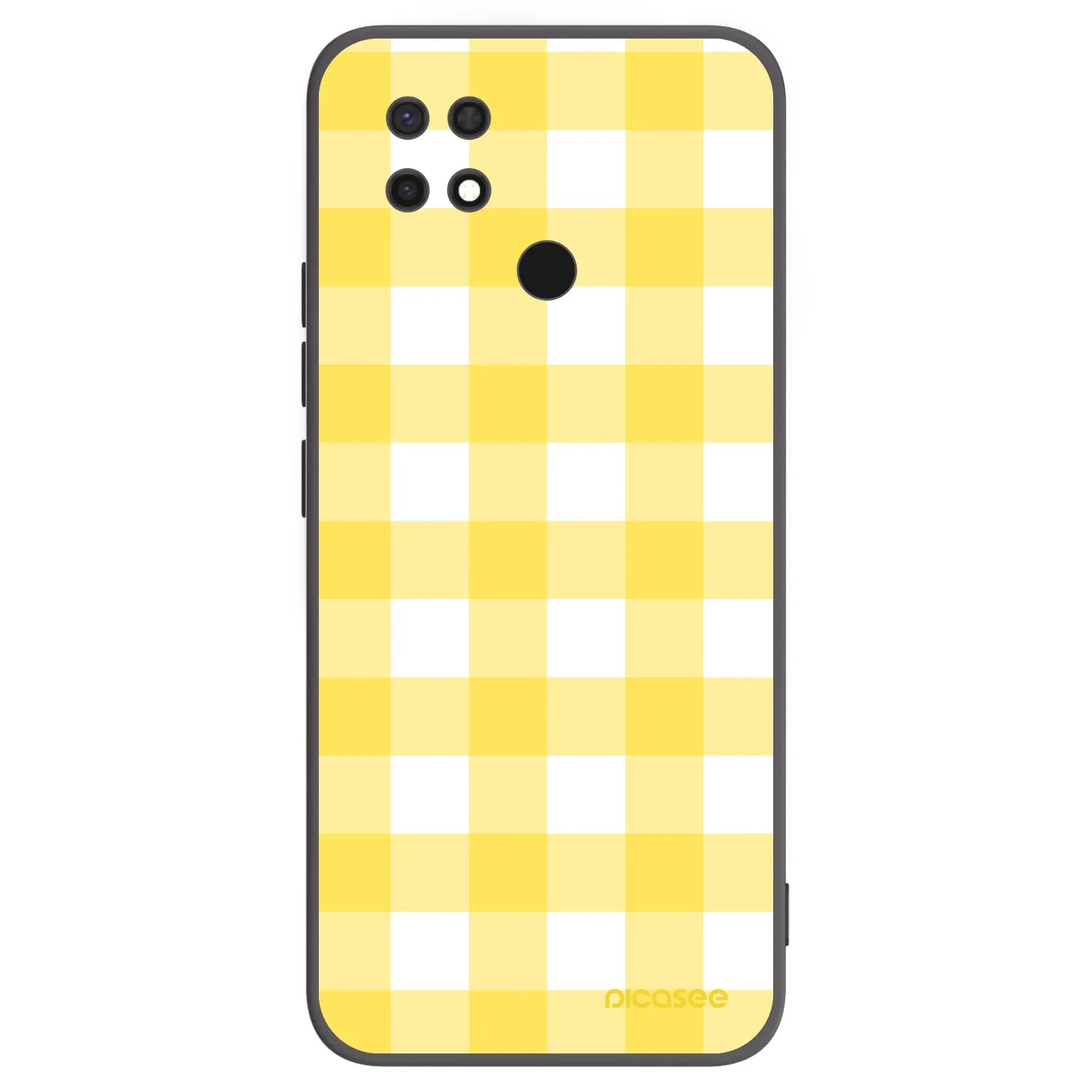 Picasee Μαύρη θήκη σιλικόνης για Xiaomi Redmi 10C - Gride lemon